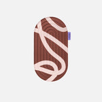 Mini tapis de sol pad de confort de la marque hercule studio modèle galé imprimé bari couleur choco packshot déplié