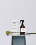 Patented 2-in-1 spray to sanitize your exercise mats and energize your workout space, made in France