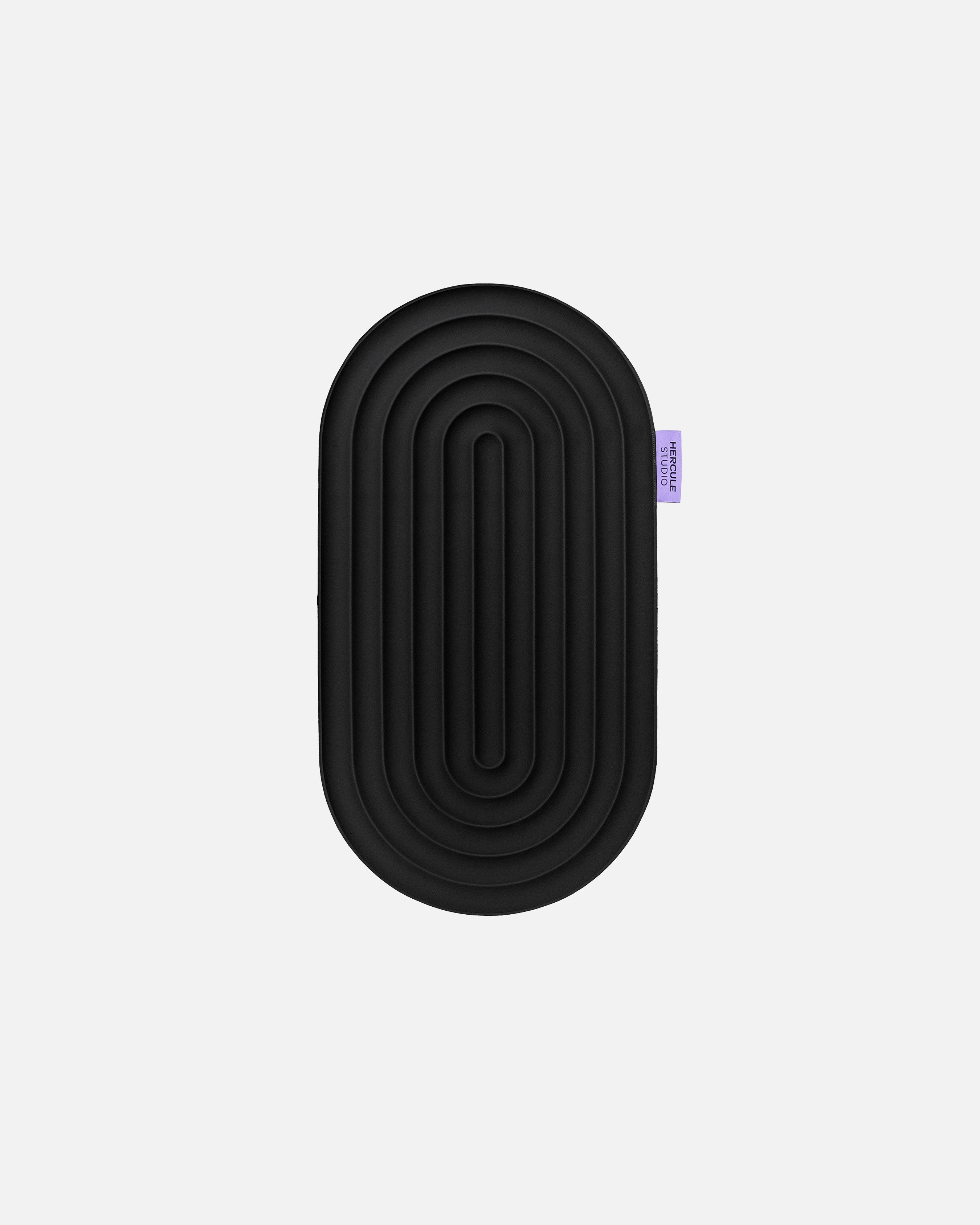 Mini tapis de sol pad de confort de la marque hercule studio modèle galé couleur outrenoir packshot déplié