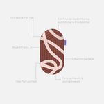 Mini tapis de sol pad de confort de la marque hercule studio modèle galé couleur bari choco packshot déplié avec éléments de réassurance