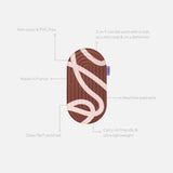 Mini tapis de sol pad de confort de la marque hercule studio modèle galé couleur bari choco packshot déplié avec éléments de réassurance