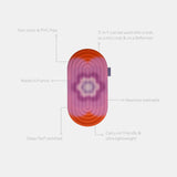 Mini tapis de sol pad de confort de la marque hercule studio modèle galé couleur spring packshot déplié avec éléments de réassurance