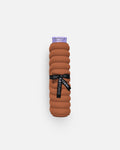 Hercule Studio Galé pad – terracotta portable 3-in-1 mini mat – convenient for transport and travel, suitable for Pilates/Reformer, durable French design, rolled view with logo ribbon