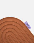 Hercule Studio Galé mini mat purple label with black logo – innovative terracotta 3-in-1 comfort pad, ergonomic support for sensitive areas, durable French design