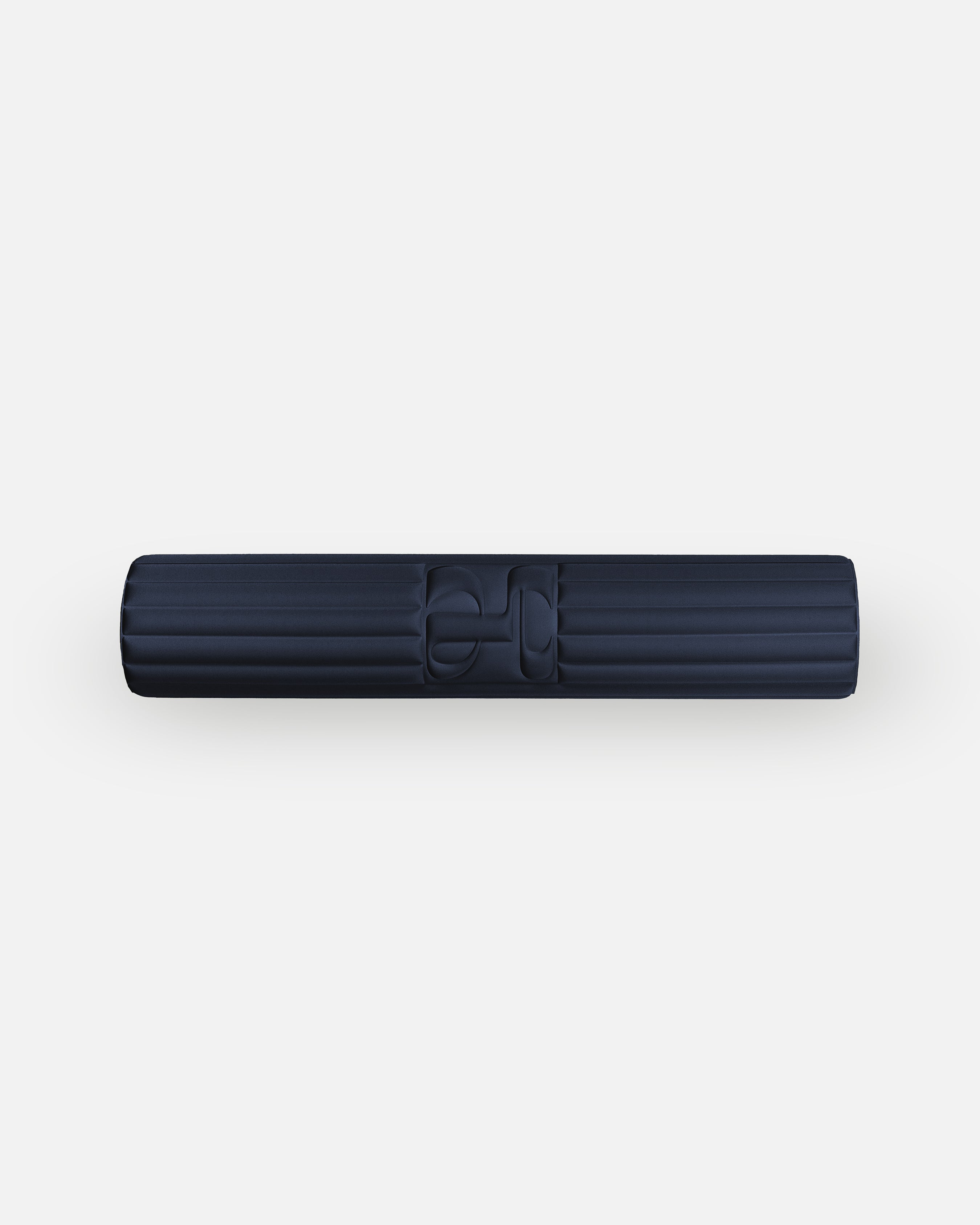 Hercule Studio Archy navy blue premium sport mat, durable and machine-washable fitness mat, deep elegant color, rolled view