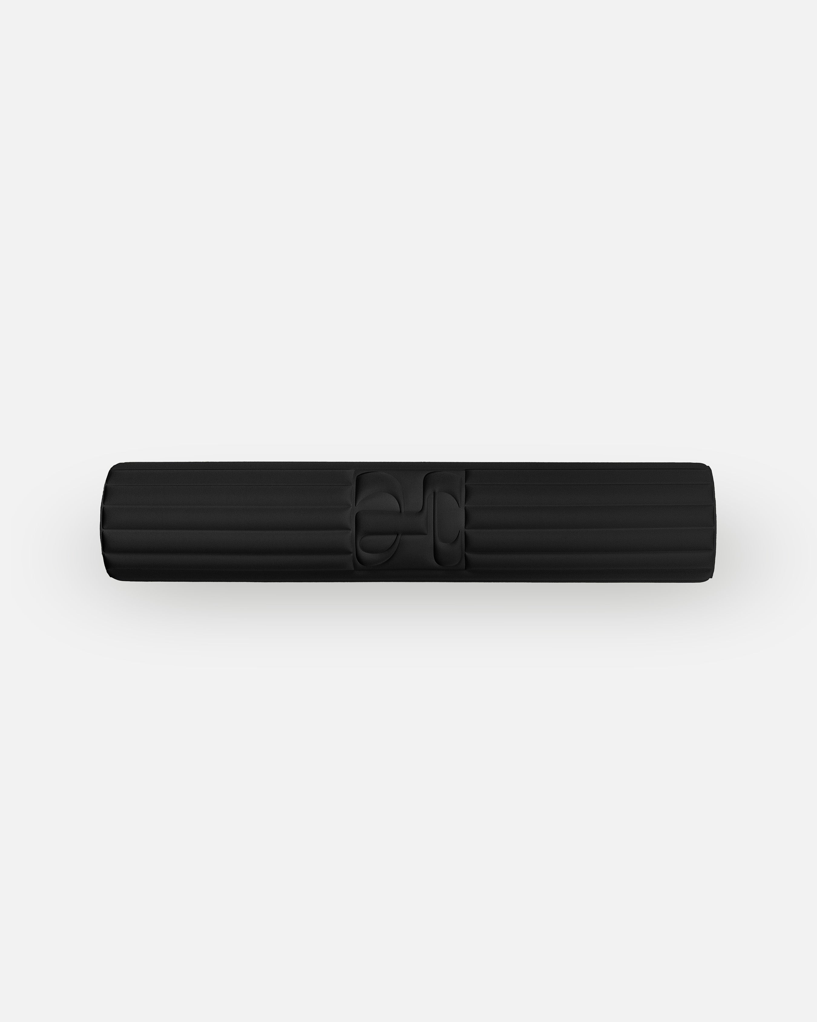 Hercule Studio Archy Midnight Black premium sport mat, durable and machine-washable fitness mat, rolled view