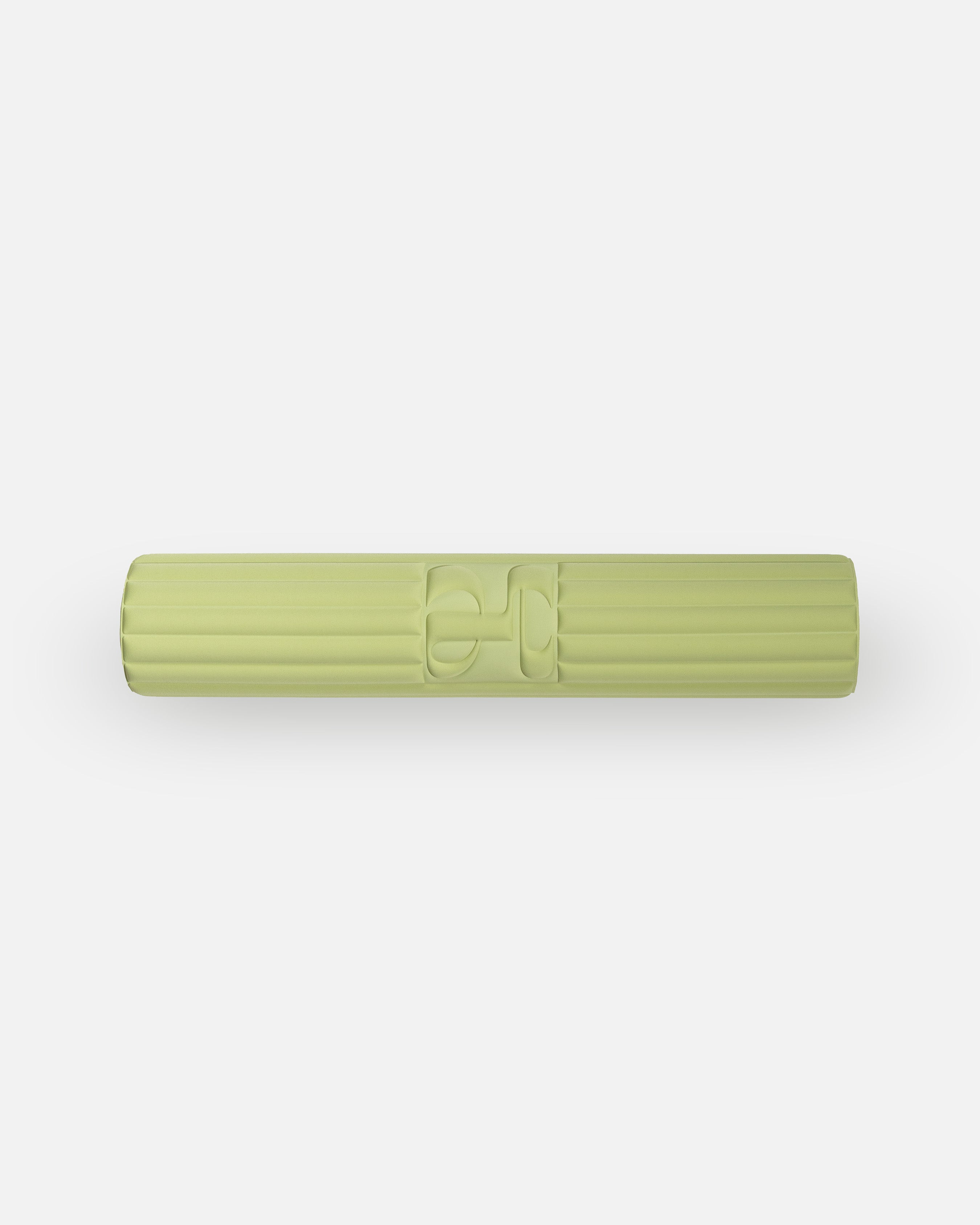 Hercule Studio Archy pistachio green premium sport mat, machine-washable and durable fitness mat, rolled view