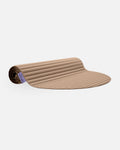 Hercule Studio Archy beige (Dune) design sport mat, durable mat for fitness and Pilates, half rolled view