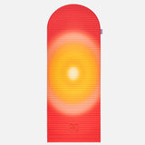 Tapis de sol pour le fitness le yoga et le pilates de la marque hercule studio et uchronia modèle archy imprimé summer packshot déplié