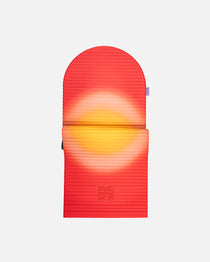 Tapis de sol pour le fitness le yoga et le pilates de la marque hercule studio et uchronia modèle archy imprimé summer packshot semi déplié