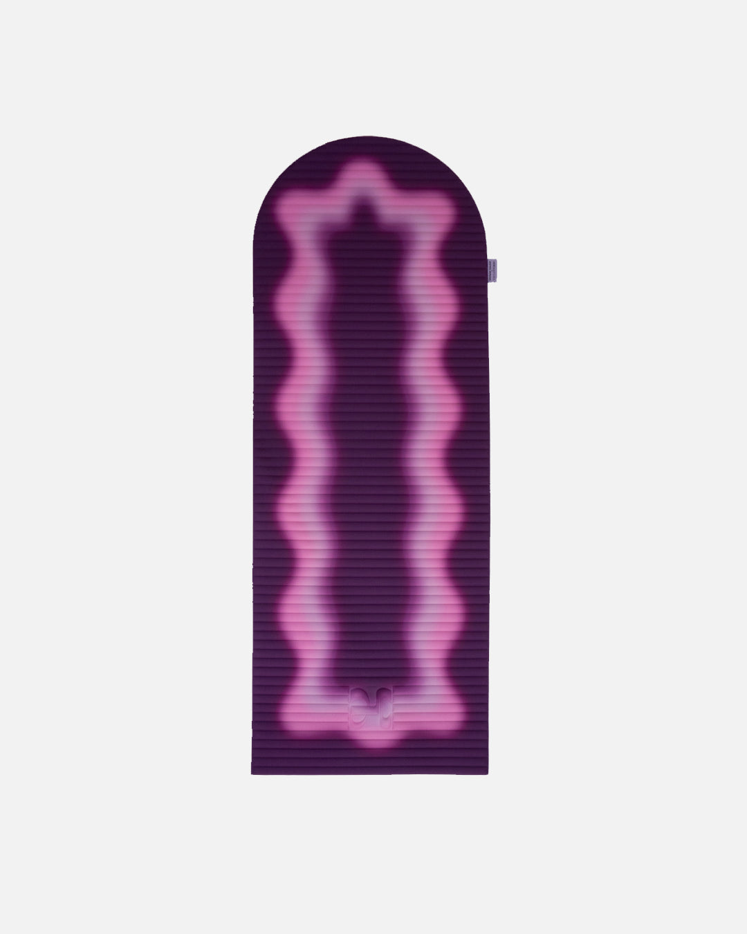 Tapis de sol pour le fitness le yoga et le pilates de la marque hercule studio et uchronia modèle archy imprimé winter packshot déplié
