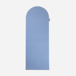 Tapis de sol pour le fitness le yoga et le pilates de la marque hercule studio modèle archy couleur blue jean packshot déplié