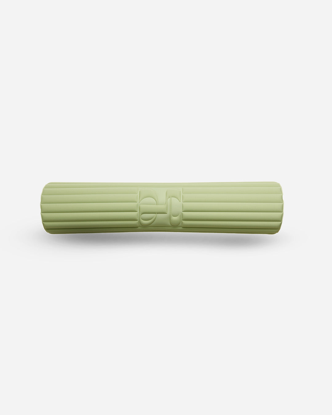 Tapis de sol pour fitness yoga et pilates de la marque hercule studio modèle archy couleur pistache packshot roulé