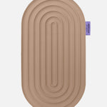 Hercule Studio Galé comfort pad – beige (Dune) portable 3-in-1 mini mat – support for sensitive areas: knees, elbows, glutes, Pilates Reformer compatible, durable design made in France, unrolled view