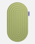 Hercule Studio Galé mini mat – pistachio green ergonomic 3-in-1 pad – support for sensitive areas such as knees, elbows, glutes, Pilates Reformer compatible, durable design, unrolled view