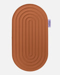 Hercule Studio Galé mini mat – terracotta ergonomic 3-in-1 pad – support for sensitive areas such as knees, elbows, glutes, Pilates Reformer compatible, durable design, unrolled view